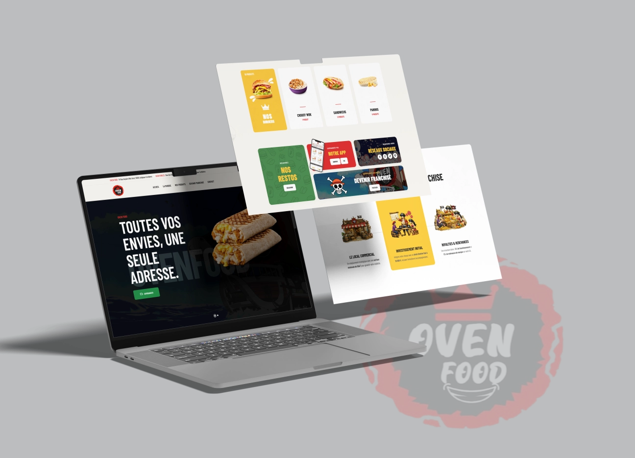 Cr&eacute;ation du site internet pour un fast food &agrave; L&eacute;zignan-Corbi&egrave;res