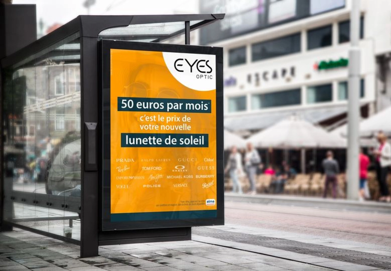 Campagne d'affichage pour opticien &agrave; Narbonne