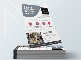 Cr&eacute;ation et impression d'un flyer pour un r&eacute;seau d'affaires